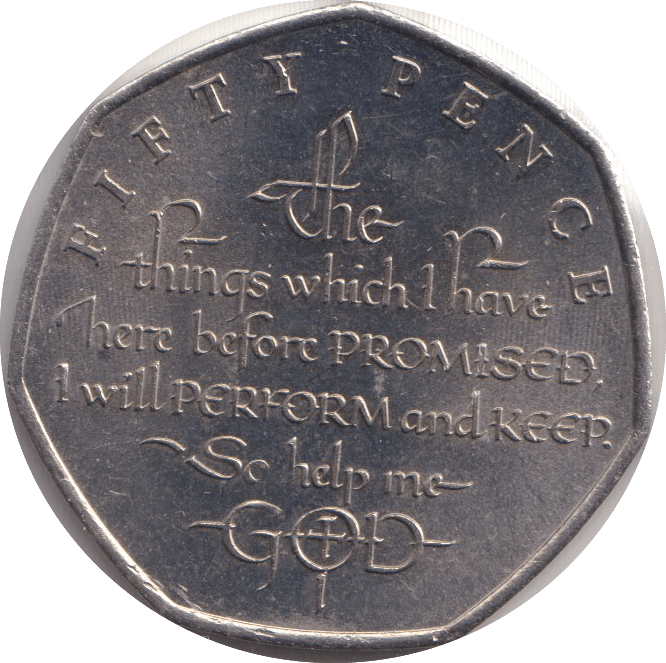 2018 FIFTY PENCE - IOM THINGS I HAVE HERE PROMISED - WORLD COINS - Cambridgeshire Coins