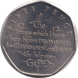 2018 FIFTY PENCE - IOM THINGS I HAVE HERE PROMISED - WORLD COINS - Cambridgeshire Coins