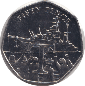 2018 FIFTY PENCE - IOM 'T' - WORLD COINS - Cambridgeshire Coins
