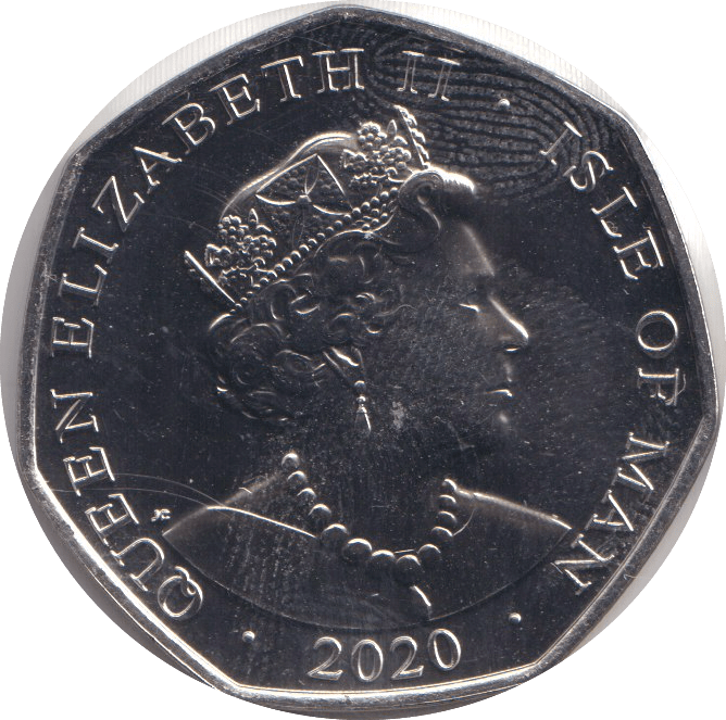2018 FIFTY PENCE - IOM 'T' - WORLD COINS - Cambridgeshire Coins