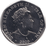 2018 FIFTY PENCE - IOM 'T' - WORLD COINS - Cambridgeshire Coins
