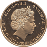2018 FIFTY PENCE JERSEY - WORLD COINS - Cambridgeshire Coins