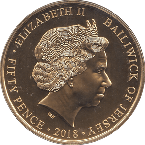 2018 FIFTY PENCE JERSEY - WORLD COINS - Cambridgeshire Coins