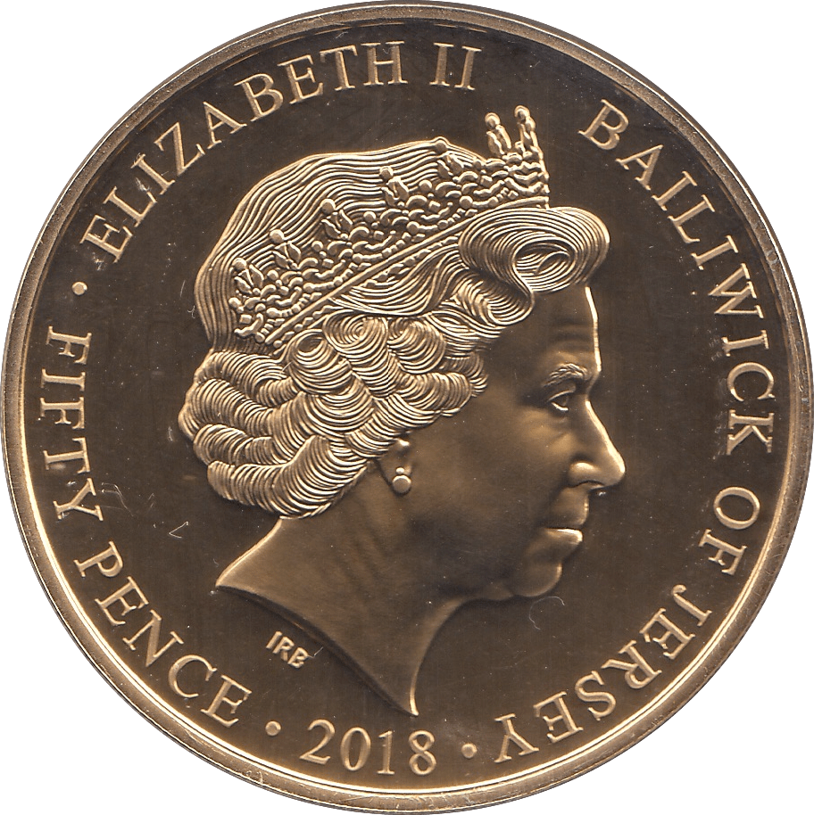 2018 FIFTY PENCE JERSEY - WORLD COINS - Cambridgeshire Coins