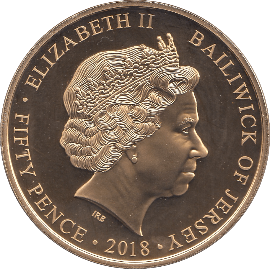 2018 FIFTY PENCE JERSEY - WORLD COINS - Cambridgeshire Coins