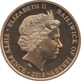 2018 FIFTY PENCE JERSEY - WORLD COINS - Cambridgeshire Coins