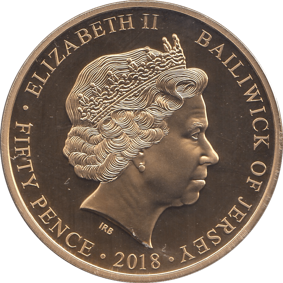2018 FIFTY PENCE JERSEY - WORLD COINS - Cambridgeshire Coins