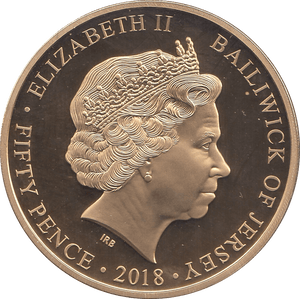 2018 FIFTY PENCE JERSEY - WORLD COINS - Cambridgeshire Coins