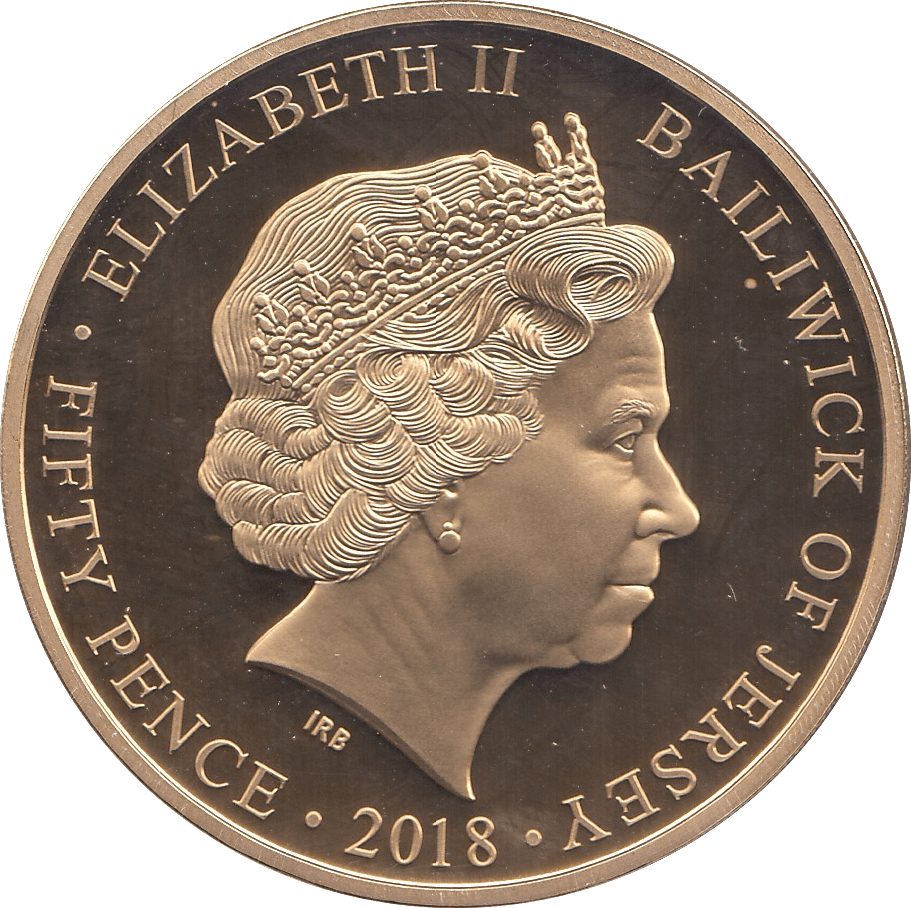 2018 FIFTY PENCE JERSEY - WORLD COINS - Cambridgeshire Coins