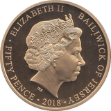 2018 FIFTY PENCE JERSEY - WORLD COINS - Cambridgeshire Coins