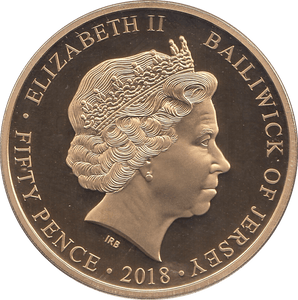 2018 FIFTY PENCE JERSEY - WORLD COINS - Cambridgeshire Coins