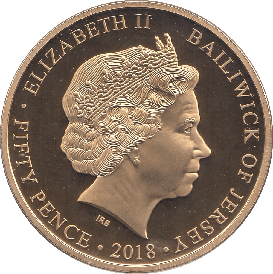 2018 FIFTY PENCE JERSEY - WORLD COINS - Cambridgeshire Coins