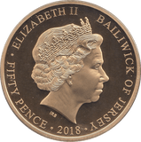 2018 FIFTY PENCE JERSEY - WORLD COINS - Cambridgeshire Coins