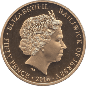 2018 FIFTY PENCE JERSEY - WORLD COINS - Cambridgeshire Coins