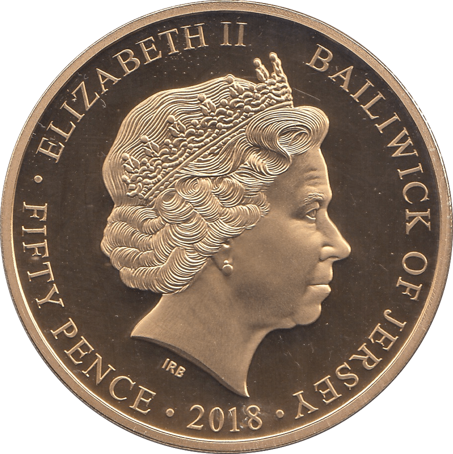 2018 FIFTY PENCE JERSEY - WORLD COINS - Cambridgeshire Coins