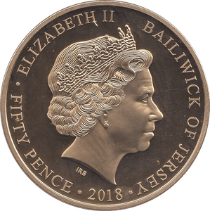 2018 FIFTY PENCE JERSEY - WORLD COINS - Cambridgeshire Coins