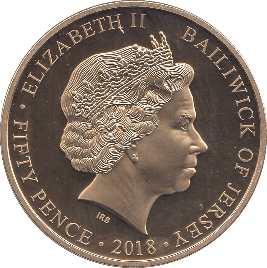 2018 FIFTY PENCE JERSEY - WORLD COINS - Cambridgeshire Coins