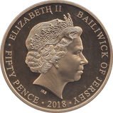 2018 FIFTY PENCE JERSEY - WORLD COINS - Cambridgeshire Coins