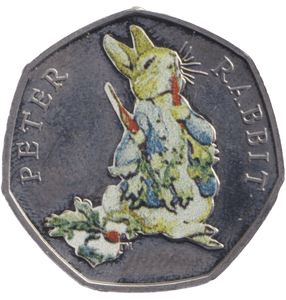 2018 FIFTY PENCE PETER RABBIT COLOURED 50P BEATRIX POTTER COIN - BEATRIX POTTER 50P - Cambridgeshire Coins