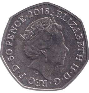 2018 FIFTY PENCE PETER RABBIT COLOURED 50P BEATRIX POTTER COIN - BEATRIX POTTER 50P - Cambridgeshire Coins