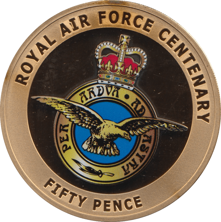 2018 FIFTY PENCE ROYAL AIR FORCE SQUADRONS - WORLD COINS - Cambridgeshire Coins
