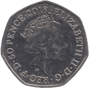 2018 FIFTY PENCE TAILOR OF GLOUCESTER COLOURED 50P BEATRIX POTTER COIN - BEATRIX POTTER - Cambridgeshire Coins