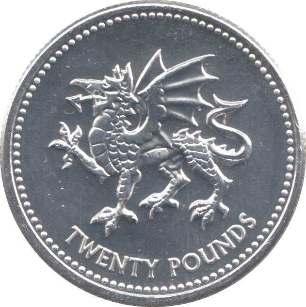 2018 FINE SILVER WELSH DRAGON £20 COIN - WORLD COINS - Cambridgeshire Coins