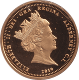 2018 FIVE POUND THE FIRST MOOND LANDING ALDERNEY - WORLD COINS - Cambridgeshire Coins