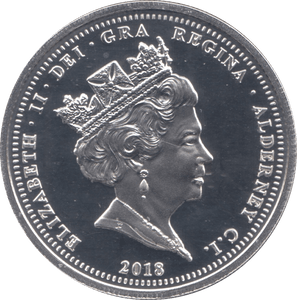 2018 FIVE POUNDS COIN ALDERNEY - WORLD COINS - Cambridgeshire Coins