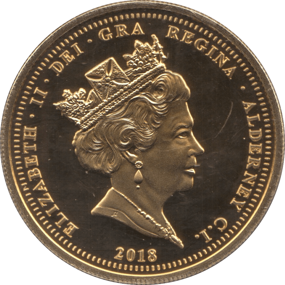2018 FIVE POUNDS COIN ALDERNEY - WORLD COINS - Cambridgeshire Coins