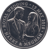 2018 FIVE POUNDS HARRY AND MEGHAN ROYAL WEDDING - WORLD COINS - Cambridgeshire Coins