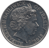 2018 FIVE POUNDS JERSEY F379 - WORLD COINS - Cambridgeshire Coins