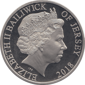 2018 FIVE POUNDS JERSEY ( PROOF ) - WORLD COINS - Cambridgeshire Coins