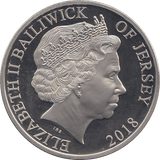 2018 FIVE POUNDS JERSEY ( PROOF ) - WORLD COINS - Cambridgeshire Coins
