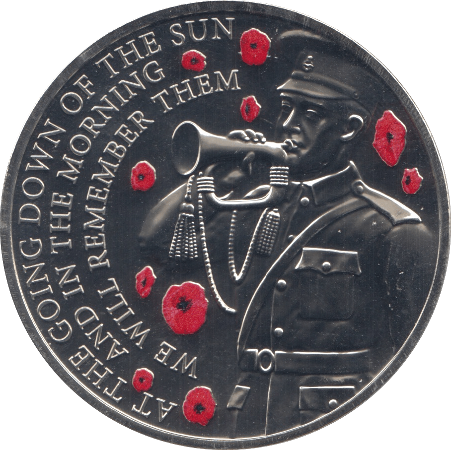 2018 FIVE POUNDS WE WILL REMEMBER - WORLD COINS - Cambridgeshire Coins