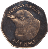 2018 GENTOO PENGUIN 50P FALKLAND ISLANDS - 50p BU - Cambridgeshire Coins