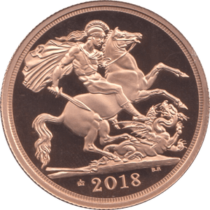 2018 GOLD DOUBLE SOVEREIGN TWO POUNDS ( PROOF ) - Double Sovereign - Cambridgeshire Coins