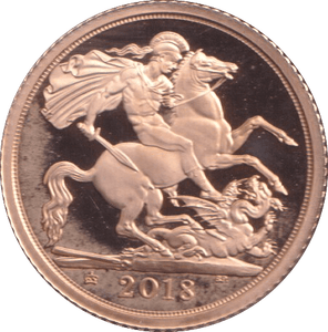2018 GOLD HALF SOVEREIGN ( PROOF ) - HALF SOVEREIGN - Cambridgeshire Coins
