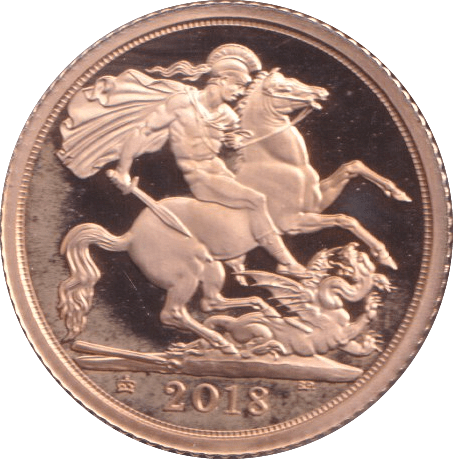 2018 GOLD HALF SOVEREIGN ( PROOF ) - HALF SOVEREIGN - Cambridgeshire Coins