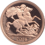 2018 GOLD HALF SOVEREIGN ( PROOF ) - HALF SOVEREIGN - Cambridgeshire Coins