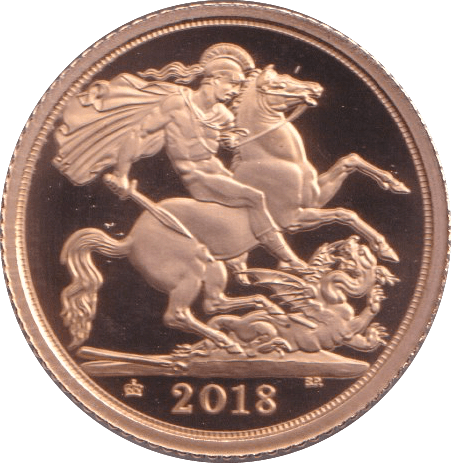 2018 GOLD HALF SOVEREIGN ( PROOF ) - HALF SOVEREIGN - Cambridgeshire Coins