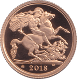 2018 GOLD HALF SOVEREIGN ( PROOF ) - HALF SOVEREIGN - Cambridgeshire Coins