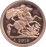 2018 GOLD HALF SOVEREIGN ( PROOF ) - HALF SOVEREIGN - Cambridgeshire Coins