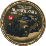 2018 GOLD PLATED MEDAL MILITARY VEHICLES HUMBER SNIPE - WORLD COINS - Cambridgeshire Coins