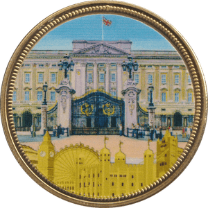 2018 GOLD PLATED MEDAL UK LANDMARKS 2 - WORLD COINS - Cambridgeshire Coins