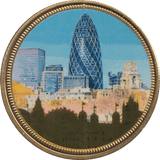 2018 GOLD PLATED MEDAL UK LANDMARKS 4 - WORLD COINS - Cambridgeshire Coins