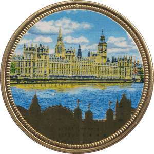 2018 GOLD PLATED MEDAL UK LANDMARKS 7 - WORLD COINS - Cambridgeshire Coins