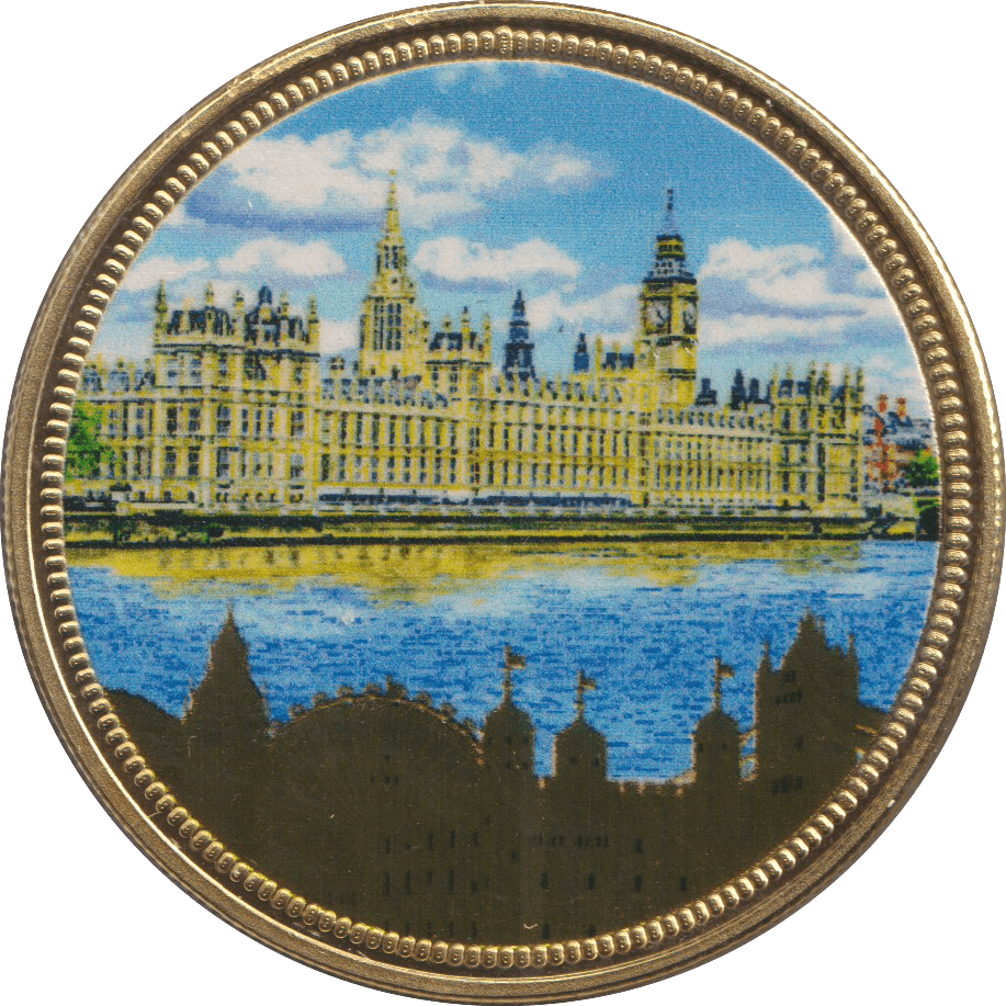 2018 GOLD PLATED MEDAL UK LANDMARKS 7 - WORLD COINS - Cambridgeshire Coins