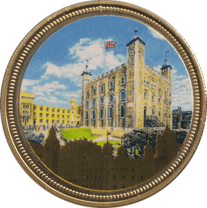 2018 GOLD PLATED MEDAL UK LANDMARKS 8 - WORLD COINS - Cambridgeshire Coins