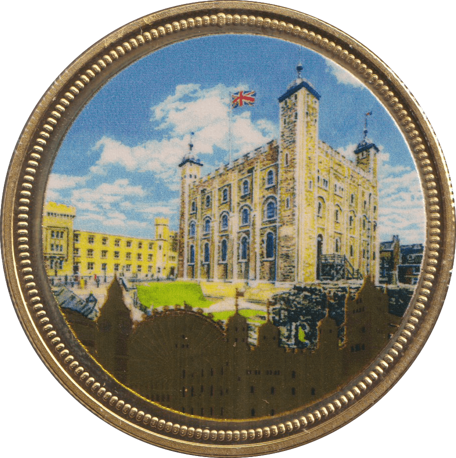 2018 GOLD PLATED MEDAL UK LANDMARKS 8 - WORLD COINS - Cambridgeshire Coins